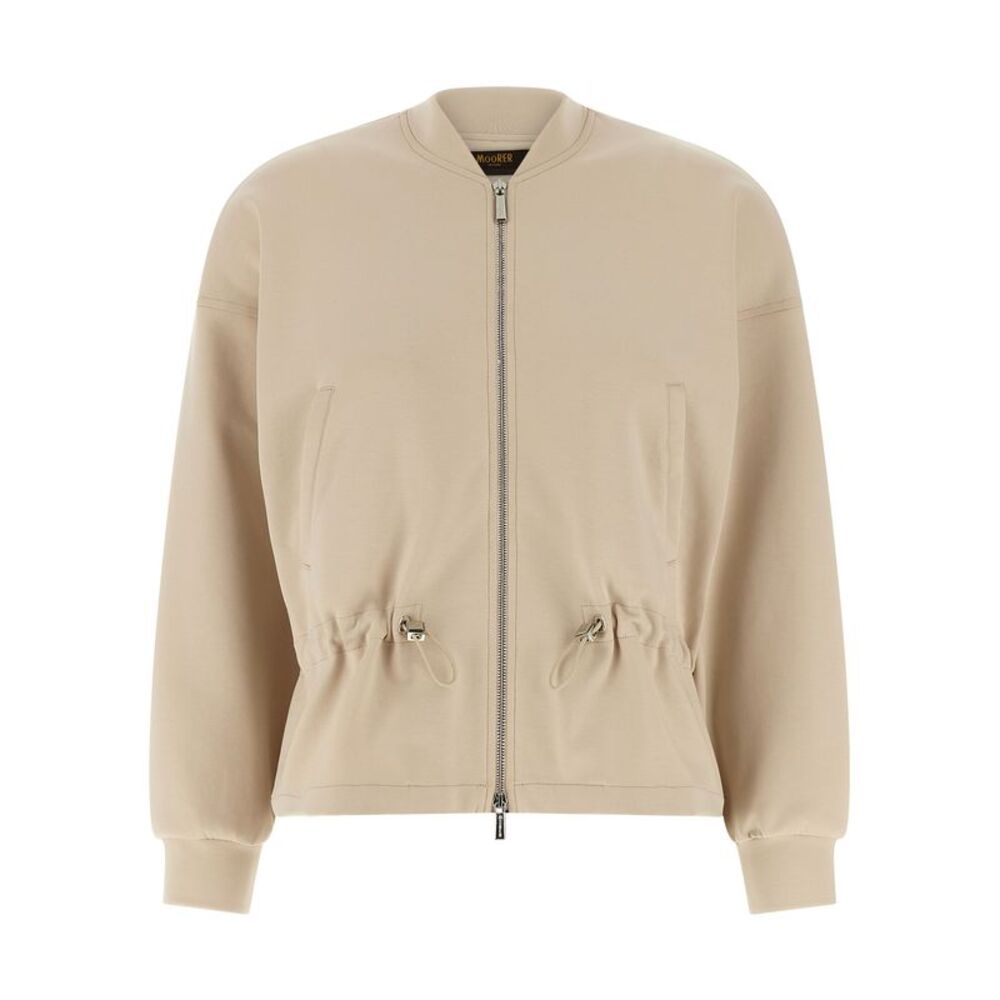 MooRER Beige Cotton Women's Sweatshirt